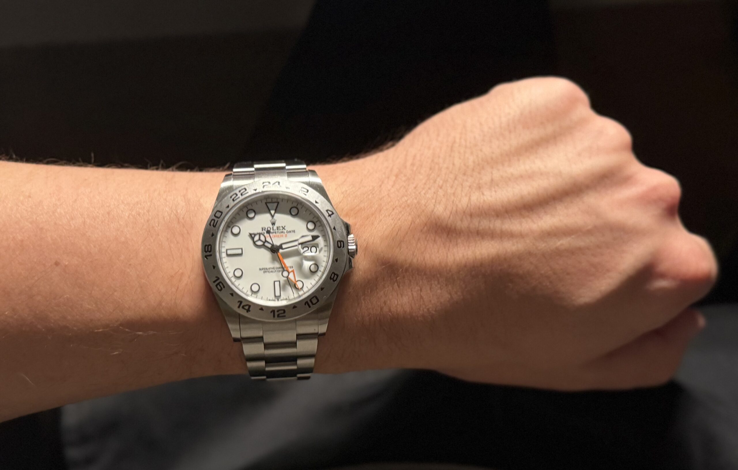 Rolex Explorer II 226570 Polar, on wrist